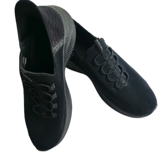 Skechers Sneakers Men's Size 11.5 Ultra Flex Slip-Ins Black Casual Hands Free - Picture 1 of 8